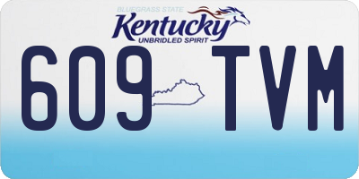 KY license plate 609TVM
