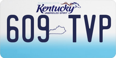 KY license plate 609TVP