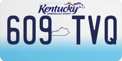 KY license plate 609TVQ