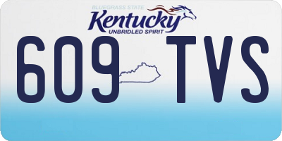 KY license plate 609TVS