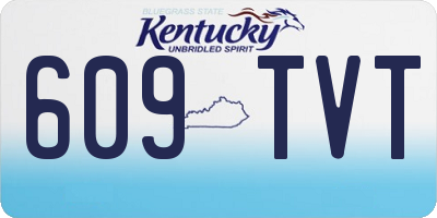 KY license plate 609TVT