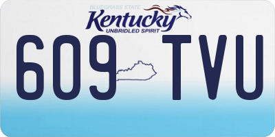 KY license plate 609TVU