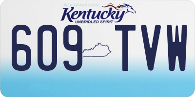 KY license plate 609TVW