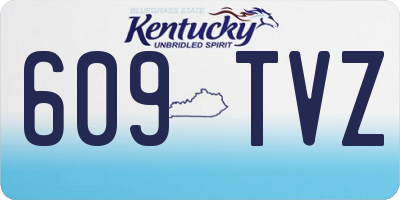 KY license plate 609TVZ