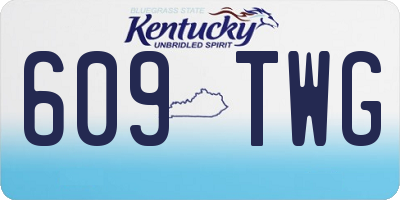 KY license plate 609TWG