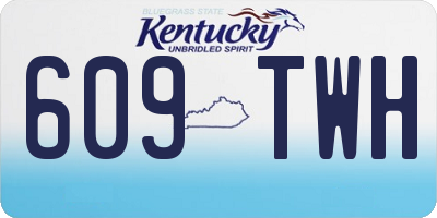 KY license plate 609TWH