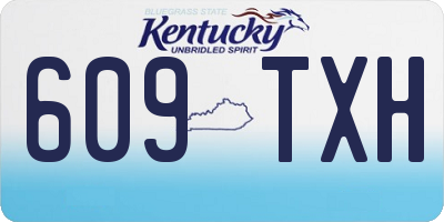 KY license plate 609TXH