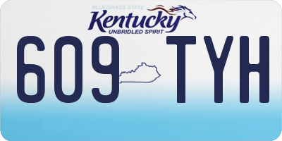 KY license plate 609TYH