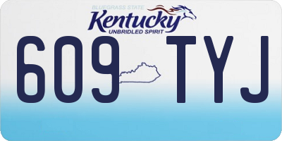 KY license plate 609TYJ