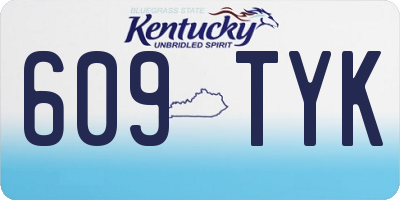 KY license plate 609TYK