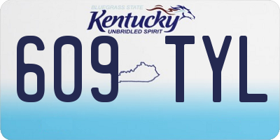 KY license plate 609TYL