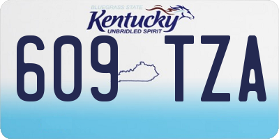KY license plate 609TZA