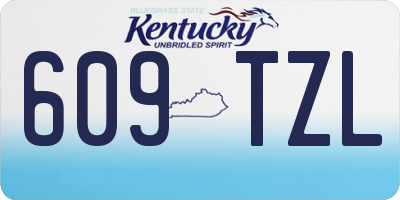 KY license plate 609TZL