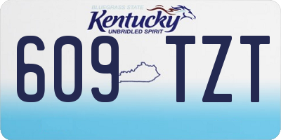 KY license plate 609TZT