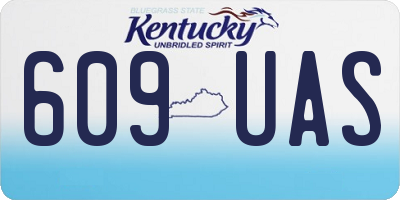 KY license plate 609UAS