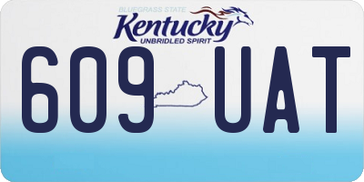 KY license plate 609UAT