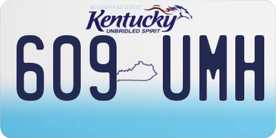 KY license plate 609UMH