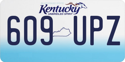 KY license plate 609UPZ