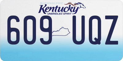 KY license plate 609UQZ