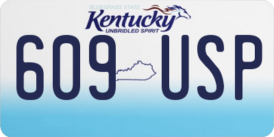 KY license plate 609USP
