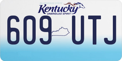 KY license plate 609UTJ