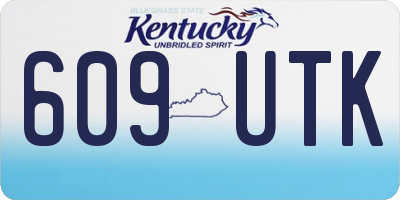 KY license plate 609UTK