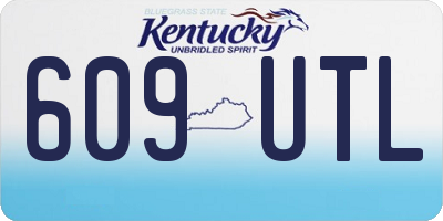 KY license plate 609UTL