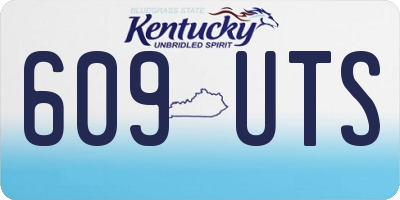 KY license plate 609UTS