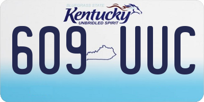 KY license plate 609UUC