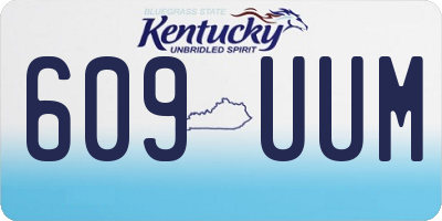 KY license plate 609UUM