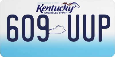 KY license plate 609UUP