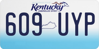 KY license plate 609UYP