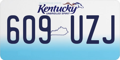 KY license plate 609UZJ