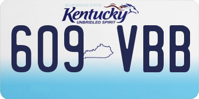 KY license plate 609VBB