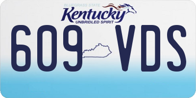 KY license plate 609VDS