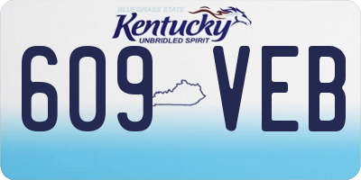 KY license plate 609VEB