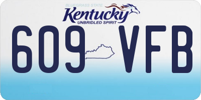 KY license plate 609VFB