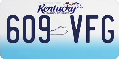KY license plate 609VFG