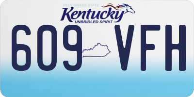 KY license plate 609VFH