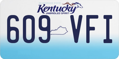 KY license plate 609VFI