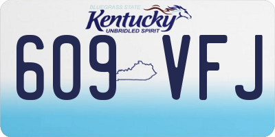 KY license plate 609VFJ