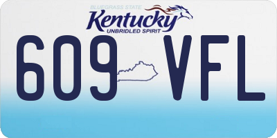 KY license plate 609VFL