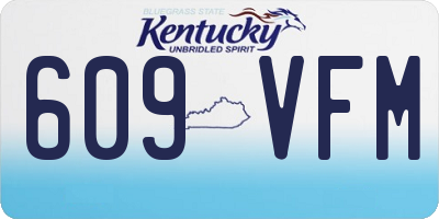 KY license plate 609VFM