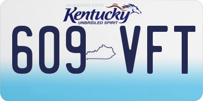 KY license plate 609VFT