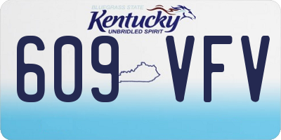 KY license plate 609VFV