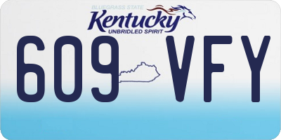 KY license plate 609VFY