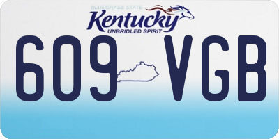 KY license plate 609VGB