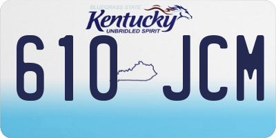 KY license plate 610JCM