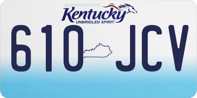 KY license plate 610JCV
