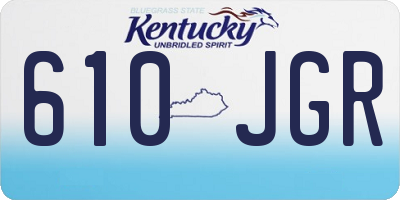 KY license plate 610JGR